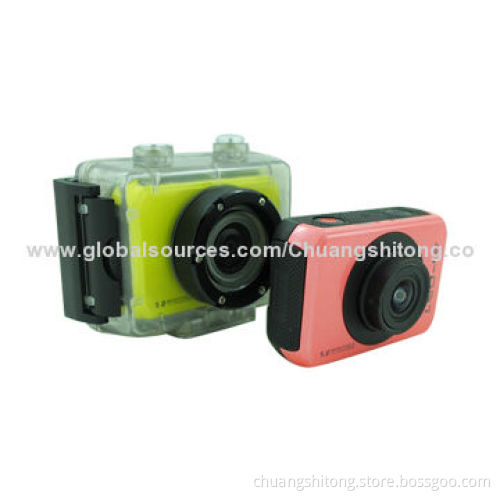 High Definition 720P Sports DV with Waterproof Case, 1.8-inch LCD, 1.3 Mega Sensor